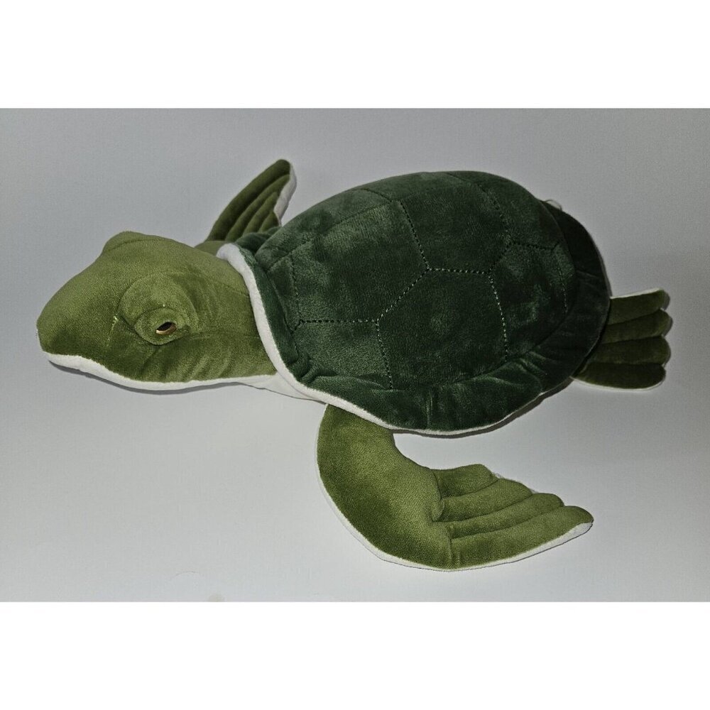Green Sea Turtle Plush 15" Long Stuffed Animal Toy Tortoise Realistic Nuplush